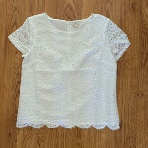 White lace top
